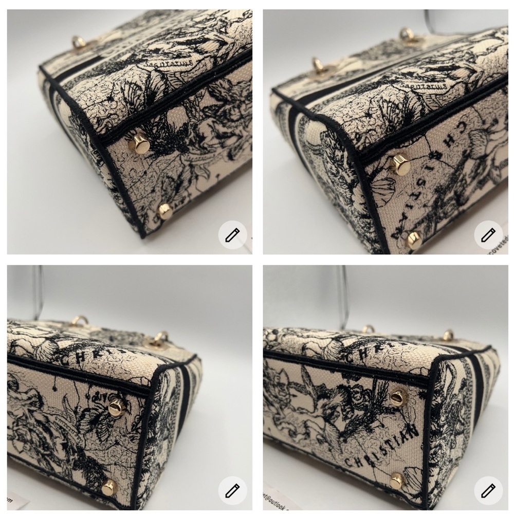 Dior Medium Lady D-Lite Zodiac Toile de Jouy FULL SET!! W/strap, dust bag & box! - Picture 13 of 16